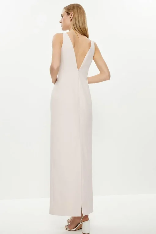 Strappy Slim Column Dress