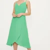 Strappy Wrap Midi Dress