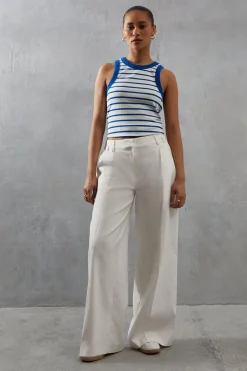 Stripe Jersey Racer Vest