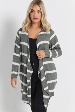 Stripe Waterfall Cardigan
