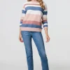 Striped Long Sleeve Relaxed Jumper