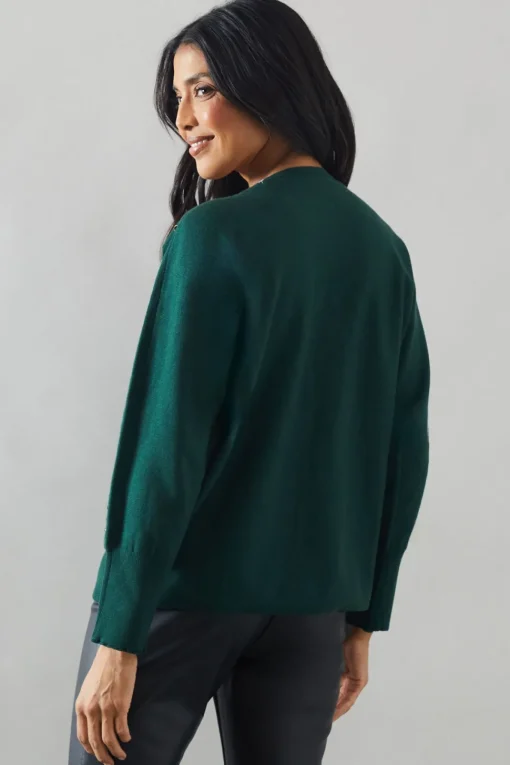 Stud Detail Boat Neck Jumper