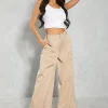 Studded Pocket Detail Wide Leg Trouser