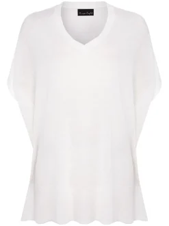Sukie V-Neck Knit Jumper-Plain