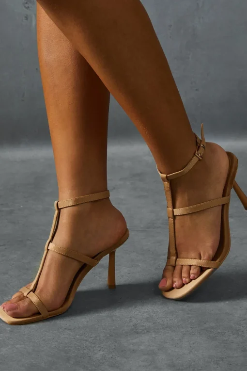 T Bar Padded Sole Heels