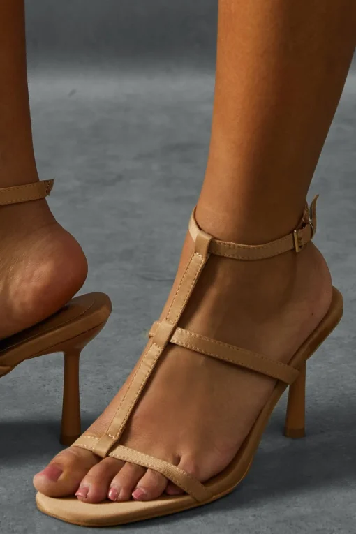T Bar Padded Sole Heels