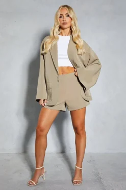 Tailored Kimono Sleeve Oversized Blazer