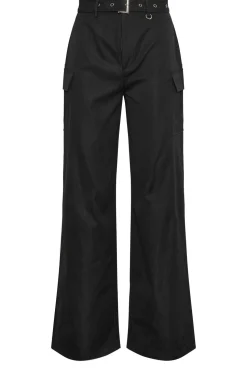 Tall Belted Wide Leg Cargo Trousers