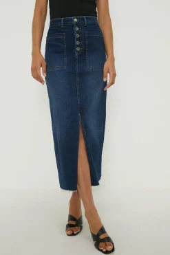 Tall Button Midaxi Skirt