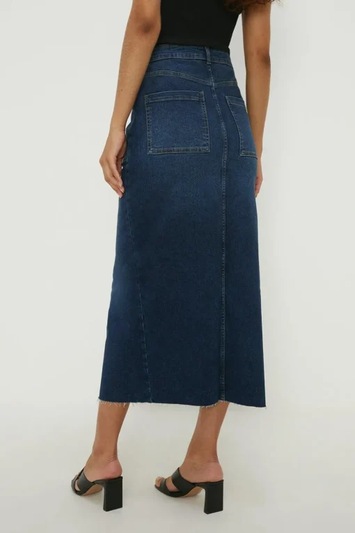 Tall Button Midaxi Skirt