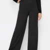 Tall Button Wide Leg Trousers