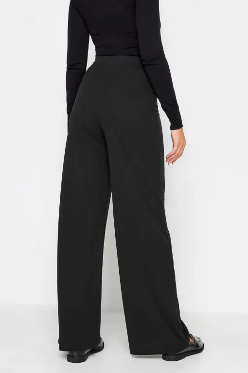 Tall Button Wide Leg Trousers