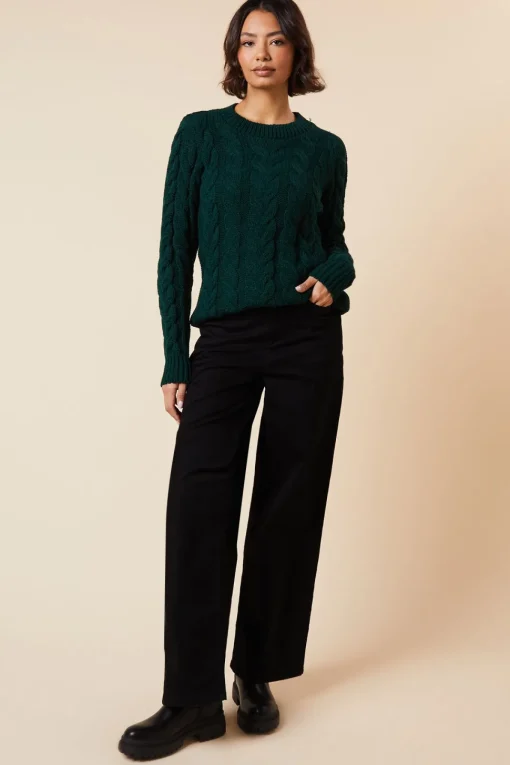 Tall Cable Knit Crew Neck Jumper