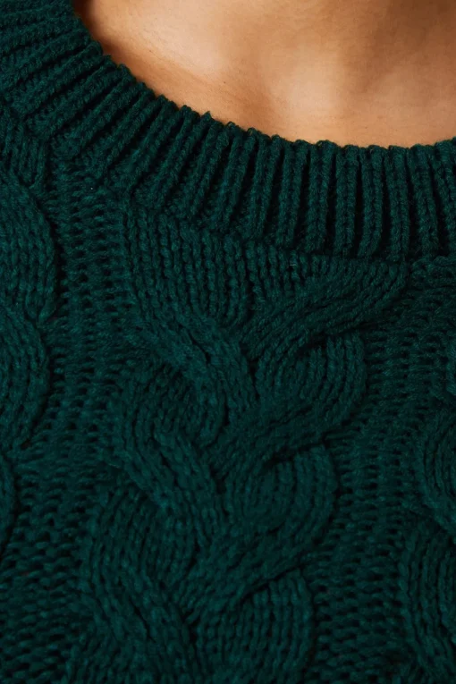 Tall Cable Knit Crew Neck Jumper