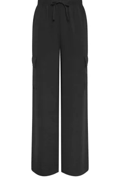 Tall Cargo Crepe Wide Leg Trousers