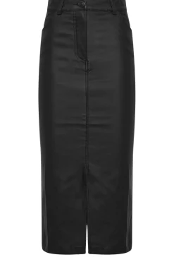 Tall Coated Midi Skirt