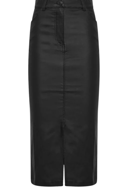 Tall Coated Midi Skirt