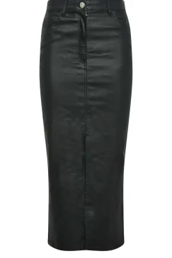 Tall Coated Midi Skirt