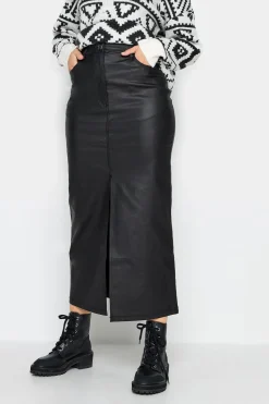 Tall Coated Midi Skirt