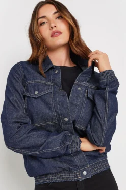 Tall Denim Bomber Jacket