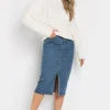 Tall Denim Midi Skirt