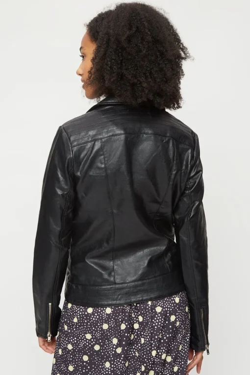 Tall Faux Leather Biker
