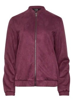 Tall Faux Suede Bomber