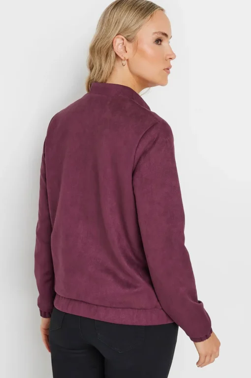 Tall Faux Suede Bomber