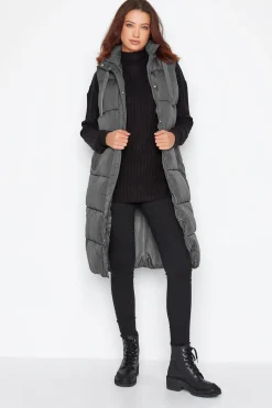 Tall Longline Hooded Gilet