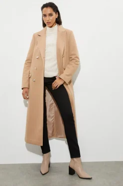 Tall Military Double Breasted Maxi Coat