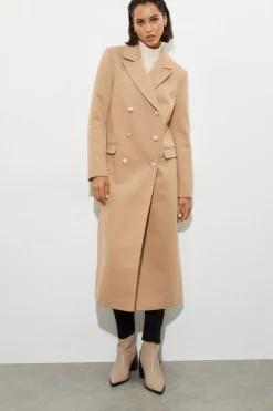 Tall Military Double Breasted Maxi Coat