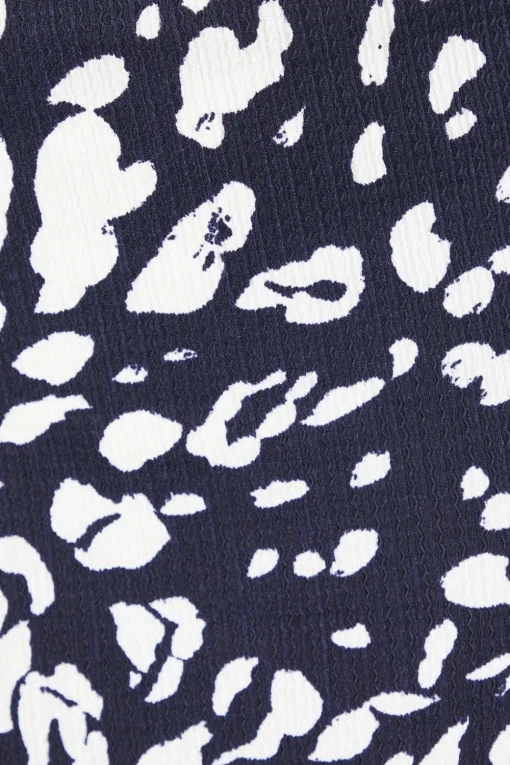 Tall Navy Animal Wrap Mini Dress