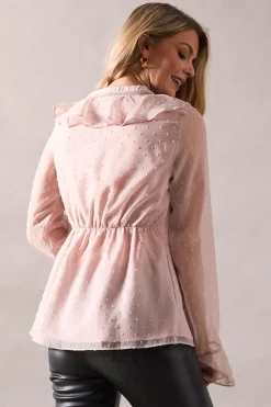 Tall Occasion Dobby Ruffle Blouse