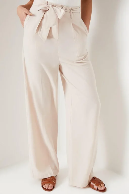 Tall Paperbag Straight Leg Trouser