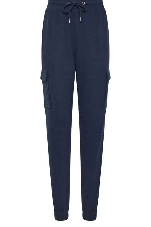 Tall Ribbed Cargo Joggers
