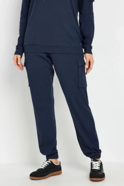 Tall Ribbed Cargo Joggers