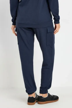 Tall Ribbed Cargo Joggers