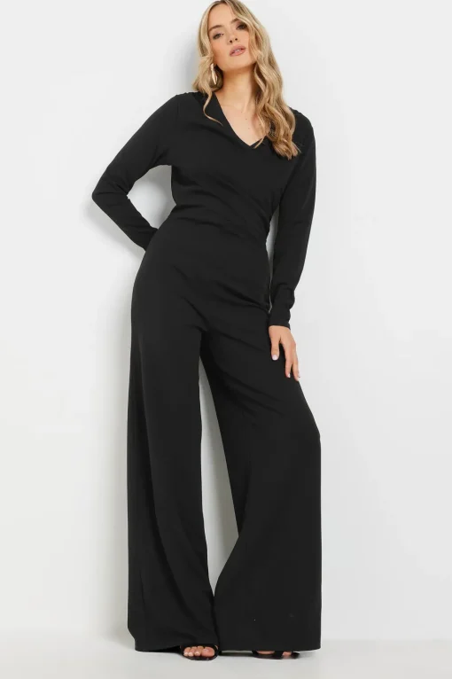 Tall Scuba Wrap Jumpsuit