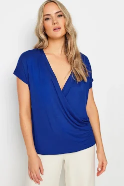 Tall Short Sleeve Wrap Top