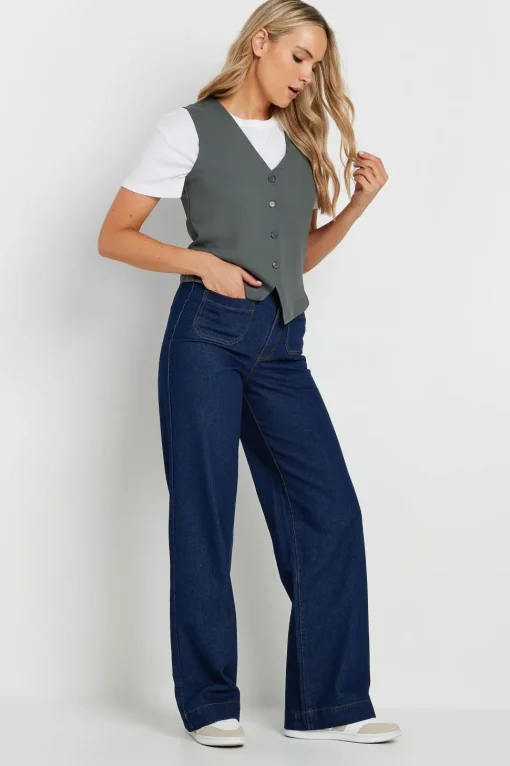 Tall Sleeveless Waistcoat Top