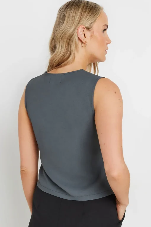 Tall Sleeveless Waistcoat Top