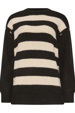 Tall Striped Button Jumper