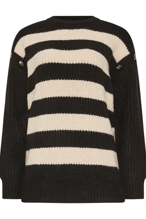 Tall Striped Button Jumper