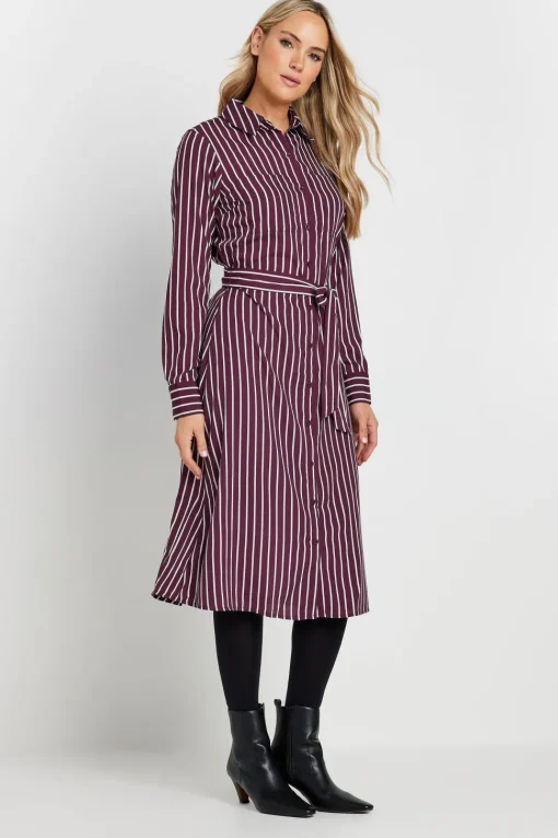 Tall Striped Shirt Dress
