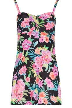 Tall Tropical Print Swim Dress