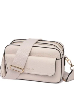 Tassel Front Pocket Crossbody Bag