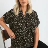 Textured Notch Neck Top