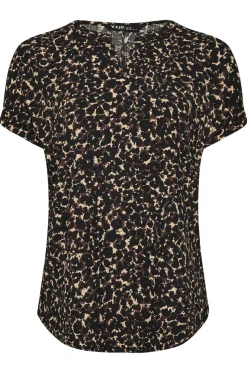 Textured Notch Neck Top