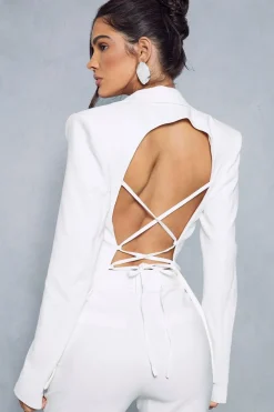 Tie Back Detail Blazer