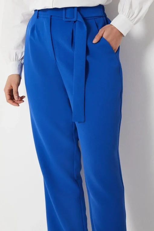 Tie Detail High Waisted Trousers